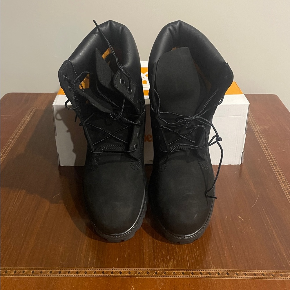 Timberland Premium 6 In Lace Waterproof Black- Men’s 8 JB - Picture 2 of 5
